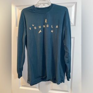 Men’s YoungLA Blue Long Sleeve Shirt